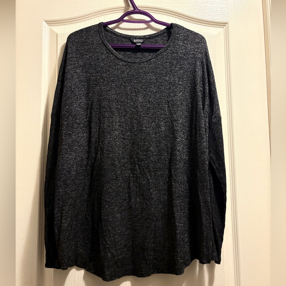 Buffalo David Bitton Charcoal Crewneck Sweater